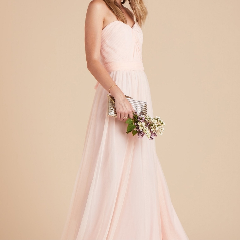 NWT BIRDY GREY XS Christina Convertible Tulle Dress in Blush Pink